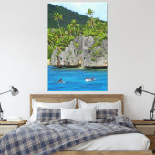 LAVA PALM 40x60 Canvas Afdruk (Insitu (Slaapkamer))