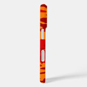 Lava Red Camo met aangepaste tekst Case-Mate iPhone Case (Achterkant / Rechts)