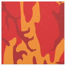 Lava Red Camo Stof