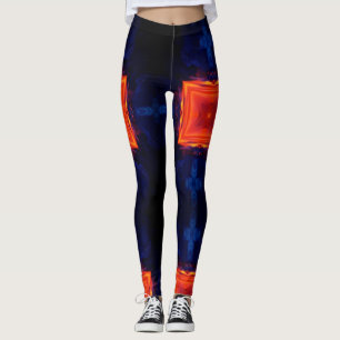 Lava roche moderne géométrique leggings abstraits