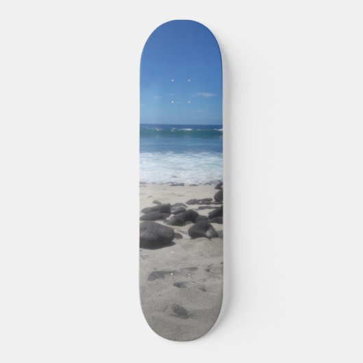 Lava Rock Beach Ocean Waves Skateboard (Voorkant)