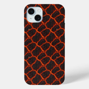 Lava Stroom Naadloos Patroon iPhone 15 Mini Hoesje