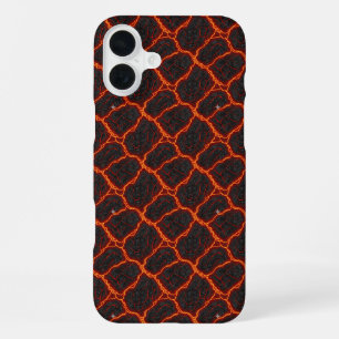 Lava Stroom Naadloos Patroon iPhone 16 Plus Hoesje