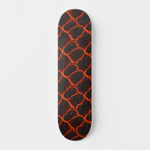 Lava Stroom Naadloos Patroon Skateboard
