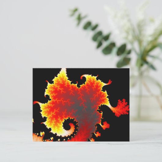 Lava-Zee - Fractal Briefkaart (Staand voorkant)