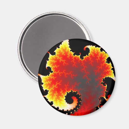 Lava Zee - Fractal Magnet Magneet (Voorkant / Achterkant)