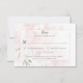 Lavage à l'aquarelle rose pastel de paeonia RSVP (Devant)