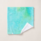 Lavage à l'eau et monogramme de la feuille d'érabl (Gant de toilette)