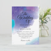 lavage de couleur | invitations turquoises et viol (Debout devant)