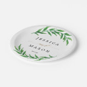 Lavage de couple - Mariage - Assiette en papier (Angle)