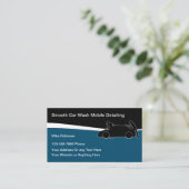 Lavage De Voiture Et Détail Cartes de visite Moder (Debout devant)