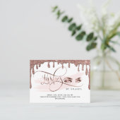 Lavage des yeux de maquillage d'or Lashes carte de (Debout devant)