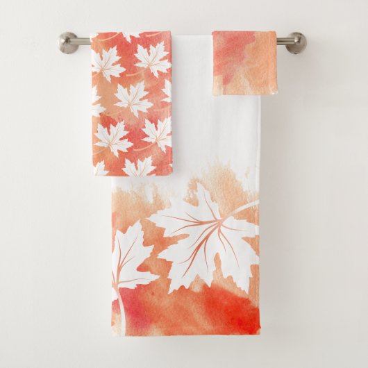 Lavage et monogramme de l'aquarelle de la feuille  (En situation)