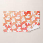 Lavage et monogramme de l'aquarelle de la feuille  (Serviette à main)