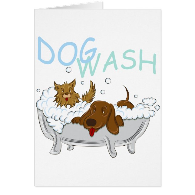 Lavage propre de chiens (Devant)