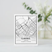 Laval Quebec Canada Travel City Map Briefkaart (Staand voorkant)