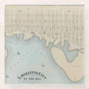 Lavallette City by the Zee, Squan Beach, NJ Glazen Onderzetter