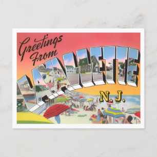 Lavallette, New Jersey Big Letters Briefkaart