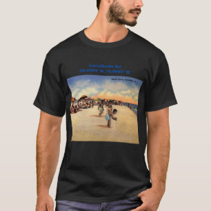 Lavallette NJ Map coördineert  stijl T-shirt