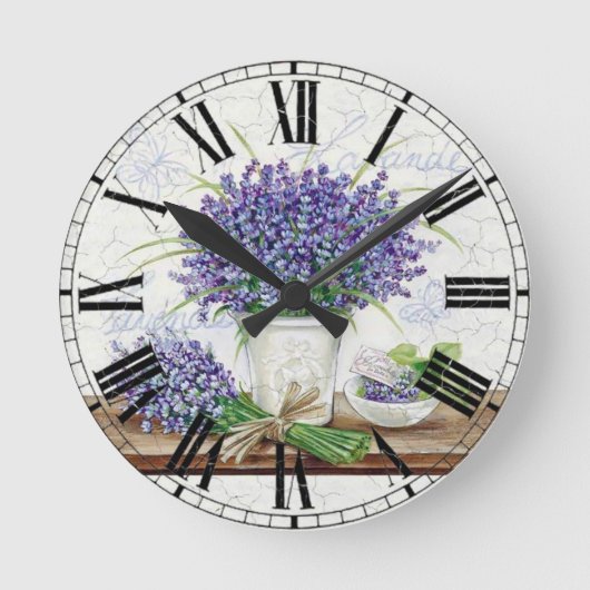 Lavand Ronde Klok (Voorkant)