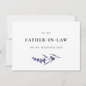 Lavande à mon père en droit Carte de jour de maria (Devant)