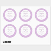 Lavande à motifs floraux de Étiquette de savon per (Feuille)