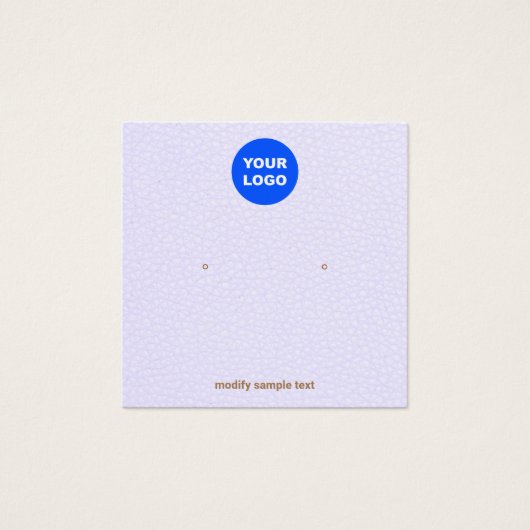 Lavande Ajouter Votre Logo Écran D'Oreille (Devant)