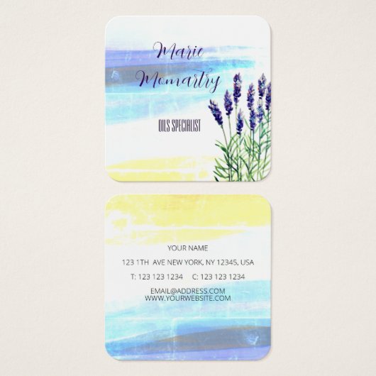 Lavande aquarelle (Devant & derrière)