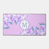 Lavande Aquarelle Fleur Personnalisée Monogramme (Recto)
