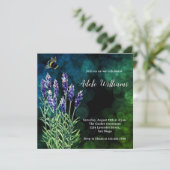 Lavande aquarelle peinture Invitation (Debout devant)