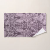 Lavande, Art Nouveau, motif, floral, chic, mignon, (Serviette à main)
