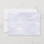 Lavande bleu rose Aquarelle Fleurs RSVP (Dos)