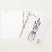 Lavande Botanique Mason Jar Monogramme (Devant avec enveloppe)