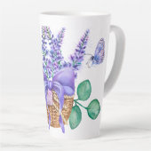 Lavande Champs Latte Mug 6 (Angle droit)