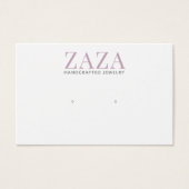 Lavande Chic Moderne Porte Bijoux Cartes d'Afficha (Devant)