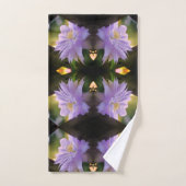 Lavande Clematis Fleur Dans Trellis Abstrait (Serviette à main)
