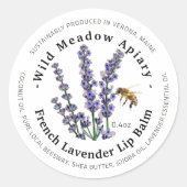 Lavande de Étiquette de conteneur de la lèvre de c (Devant)