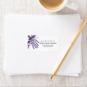 Lavande de ruban de la famille du Étiquette (En situation)