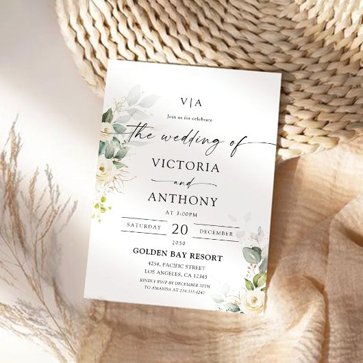 Lavande de verdure violette Faire-part de mariage