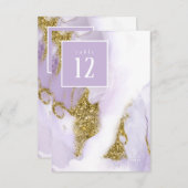 Lavande d'encre Lux Numéro de table Abstrait ID990 (Devant / Derrière)