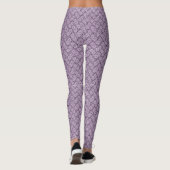 Lavande dentelle Leggings floraux (Dos)