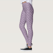 Lavande dentelle Leggings floraux (Gauche)