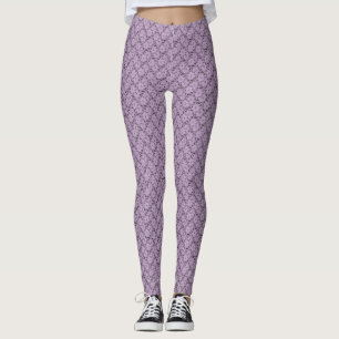 Lavande dentelle Leggings floraux