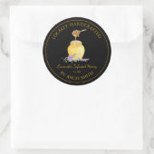 Lavande d'or Étiquette de miel infusé | Black (Sac)