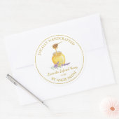 Lavande d'or Étiquette de miel infusé | BLANCHE (Enveloppe)