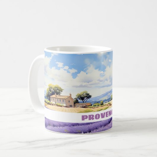 Lavande en Provence voyage mug (Devant gauche)