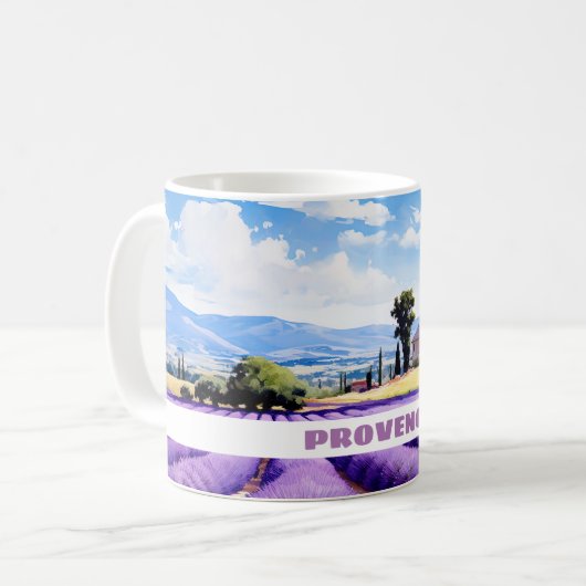 Lavande en Provence voyage mug (Devant gauche)