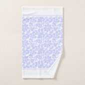Lavande Et Damas Blanc (Serviette à main)