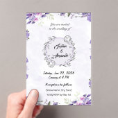 Lavande et Faire-part de mariage florale (In situ (ordinateur de poche))