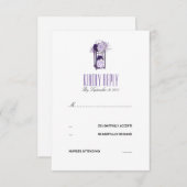 Lavande et Lanterne Florale Violette RSVP (Devant / Derrière)